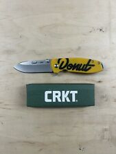 DONUT x CRKT Limited Edition Squid - Yellow G10 - D2 picture