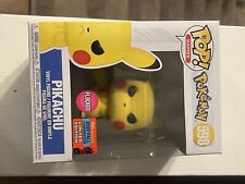 FUNKO POP FLOCKED ANGRY PIKACHU FIGURE POKEMON 2020 FALL CONVENTION GAMES #598 picture