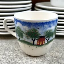 1 Nikko Remember When Mug Red House Hot Air Balloon Made in Japan Appears Unused picture