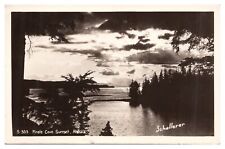 RPPC Pirate Cove Sunset Alaska Postcard c1943 US Navy Cancel Real Photo Postcard picture