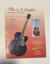 1990's L-5 Gibson guitar catalogue page (12C) picture