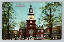 Philadelphia PA-Pennsylvania, Independence Hall, Exterior, Vintage Postcard picture