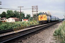 Vtg 1980 Train Slide 6760 VIA Engine Dorion Que Canada X7R158 picture