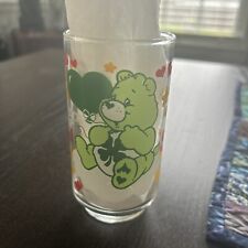 Vintage 1986 Care Bear GOOD LUCK BEAR Drinking Glass Cleveland 1 Of 4 Available picture