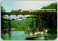 Continental Postcard~ Train, Loch Ness, & More~ Busch Gardens~ Williamsburg, VA picture