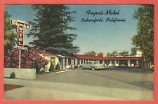 FRYER’S MOTEL, BAKERSFIELD, CALIF. – 1952 CURT TEICH SAMPLE POSTCARD picture