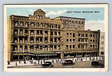 Minneapolis MN-Minnesota, Hotel Vendome, Advertising, Vintage Souvenir Postcard picture
