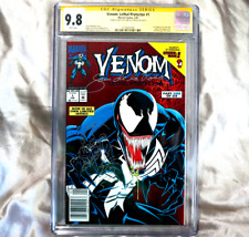 Venom Lethal Protector 1 CGC 9.8 WP SS Sam De La Rosa Signed w/ Sketch NEWSSTAND picture