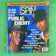 Spin Magazine October 1992 Public Enemy Megadeth Spin Doctors Sister Souljah picture