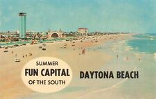 Daytona Beach FL Florida, Summer Fun Capital Advertising, Vintage Postcard picture