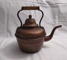 Antique Vintage Large Cuivrerie Serca Copper Tea Kettle Pot picture