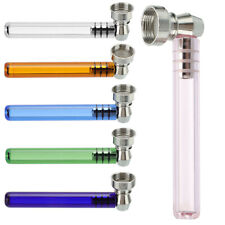  New Detachable Metal Tobacco Pipes Multicolor Portable Glass Tube Smoking Pipe picture