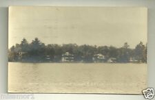 Sandy Beach shore Chases Grove New Hampshire postcard 1920s RPPC picture