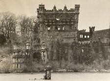 VTG PHOTO B&W BANNERMAN’S CASTLE HUDSON VALLEY NY, POLLEPEL ISLAND picture