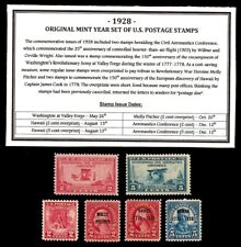 1928 YEAR SET OF MINT -MNH- VINTAGE U.S. POSTAGE STAMPS picture