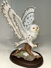 VTG 1991 Homco Masterpiece Porcelain Snowy Owl Arctic Flight(GREAT CONDITION) picture