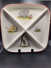 Vintage 1930’s HALLS Superior Quality Kitchenware USA Divided Baby Child Dish picture