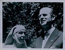 1957 Prince Philip Reunion w/Mother Princess Alice of Greece Press Photo picture