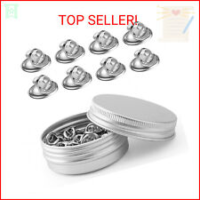 50PCS Metal Pin Backs, Pin Keepers Locking Clasp for Badge Insignia Pin Backs Re picture