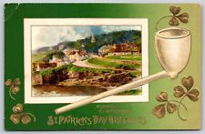 Postcard St Patrick's Day Greetings Dunmore Co Waterford embossed Winsch bk J34 picture