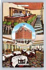 Manitowoc WI-Wisconsin, Hotel Manitowoc, Lounge & Bar Vintage Souvenir Postcard picture