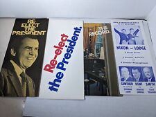 Four (4) Vintage Richard Nixon Political Pamphlets Brochures Ephemera picture