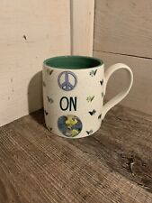 Anthropologie Peace on Earth Mug Cup Ceramic EUC Coffee Tea picture
