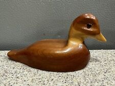 Beautifully Handcrafted 2.5”x5” Wood Duck by Charles B Ingle in EUC picture