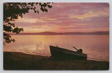 Postcard Michigan Sunset picture