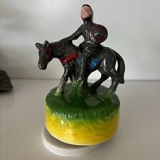 Don Quixote Rotating Music Box Sankyo Japan WORKS Knight Game of Thrones Horse picture