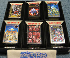 Lot of 6 ZIPPO IRON MAIDEN Lighters BEAST Fear LIFE Power COLLAGE Somewhere NEW picture