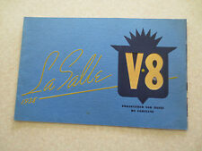 Original 1938 LaSalle V8 automobile advertising booklet - La Salle by Cadillac picture
