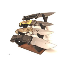 Knife Display Stand for 4 med - larger Knives Gift Sportsman Hunter Collector pt picture