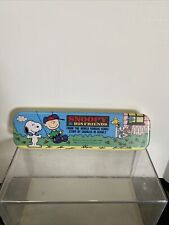 G Vintage Snoopy Charlie Brown Woodstock Hallmark Tin Pencil Box UFS picture