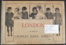 London As Seen By Charles Dana Gibson 1897 First Ed. With Signed Autograph Card picture