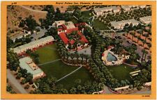 Royal Palms Inn Phoenix Arizona Bird's Eye View of Hotel AZ 1930s Linen Postcard picture