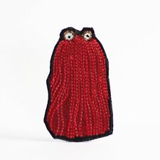 Don't Hug Me I'm Scared - Red Guy embroidered patch. Sew/Iron on. 5.1cm x 8.5cm picture