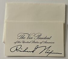 1950s Vice-President Richard Nixon Card w/ Facsimile Signature picture