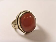 1700s antique nomads Islamic Bedouin central Asia ring 11.5 sz carnelian 46640 picture