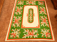 Vintage Fallani & Cohn for Ryan Christmas 51 x 61 Linen Tablecloth-Candles Pine+ picture