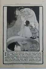 1902 Ivory soap Pond reflection little girl Elizabeth shippen green art ad picture