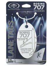Boeing 707-330 Tail #N88ZL Genuine Aluminum Airplane Plane Skin White Bag Tag picture