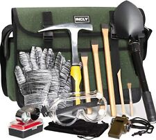 INCLY 15 PCS Geology Rock Pick Hammer Kit, 32oz Hammer & 3 PCS Digging Chisels picture