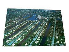 Ft. Lauderdale FL Florida, Airview Venice of America, Vintage Postcard picture