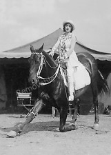 Vintage 1930's Circus Performer on Horse - Vintage Photo Print 5x7 picture