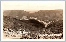 Postcard RPPC Devil's Saddle New Creek Mountain From Alleghany Front Mountain WV picture