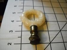 Vintage 1930's Aladdin Alacite Moonstone Wreath Electric Lamp Finial with Screw picture