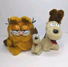 VTG Garfield & Friends Plush 1981 1983 Odie Dakin Lot Of 3 Stuffed Animals  picture