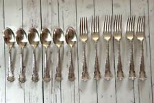 Vintage Wm Rogers & Son AA Set of 12 Spoons Forks Dresden Pattern 1911 picture