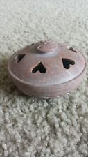 Carved Pink Stone Dish w/ Lid 3